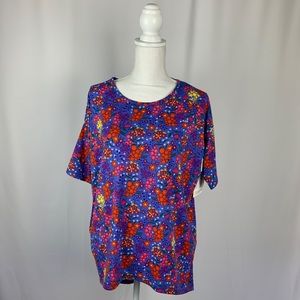 NWT LuLaRoe Irma Floral shirt XXS